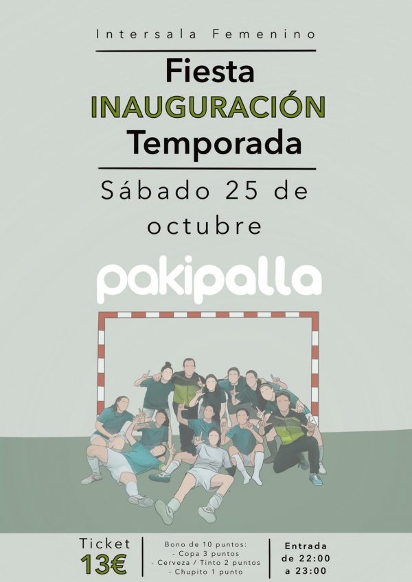 Fiesta inauguración de temporada Intersala Femenino