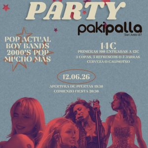 Pop party 12 junio