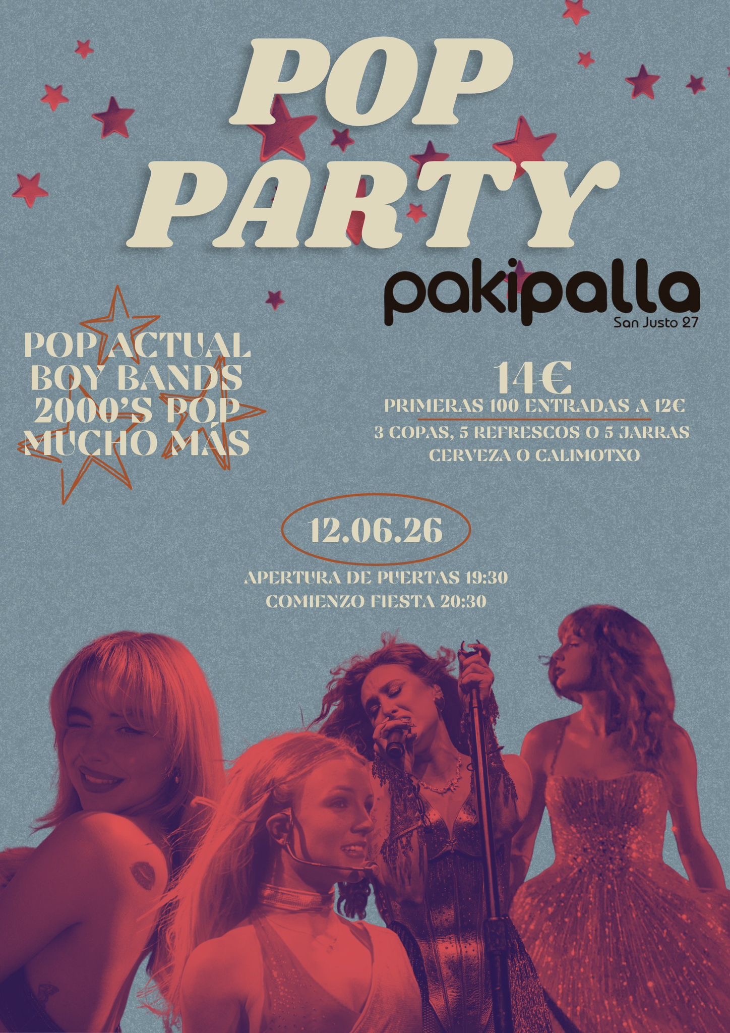 Pop party 12 junio