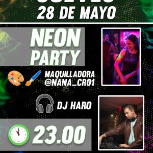 Neón party fin de exámenes